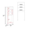 63in Over The Toilet Bathroom Space Saver Shelf, Bathroom Storage Cabinet Organizer, Black - 3 of 4