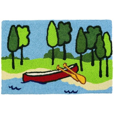 Jellybean Canoeing Doormat 20"x30" – Colorful Indoor/Outdoor Accent Mat
