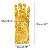 INSPIRE CHIC Women's Sequin Wrist Full Finger Sparkly Sleeves Gloves for Party Banquet Costume Prom Dress 1 Pair - 2 of 4