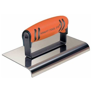 Kraft Tool  Concrete Sidewalk Edger,SS,6"L,3/8" Lip CF172PF - 1 of 1