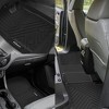 TruAIR Custom Fit Floor Mats for 2015-2022 Chevy Colorado/GMC Canyon Crew Cab - Black TPE All-Weather Liners (2-Row Set, 1-Pack) - 2 of 4