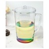 Gulches 2.75 Quarts Oval Halo Design Unbreakable Plastic Water Pitcher with Lid - BPA Free, Ideal for Drinks & Juices, with Spout,muti - 2 of 4
