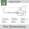 Hunter Fans 52" Fresh White Sentinel Lighted Ceiling Fan with Integrated LED and Handheld Control - 4 of 4