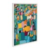 Kate and Laurel Sylvie Afternoon Delight Framed Canvas by Leah Nadeau, 23x33, White - 2 of 4