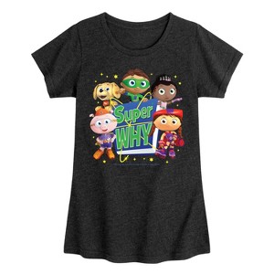 Girls' - Super Why - Whyatt And Friends Fitted Short Sleeve Graphic T-Shirt - 1 of 3