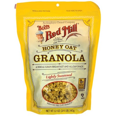 Bob's Red Mill Honey Oat Granola.