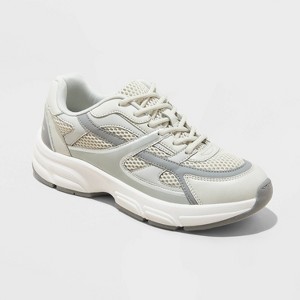 Women's Scottie Fashion Sneakers with Memory Foam Insole - Wild Fable™ Gray - 1 of 4