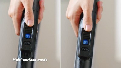 Blue Lightweight Bagless Canister Vacuum Cleaner with Powerful Suction