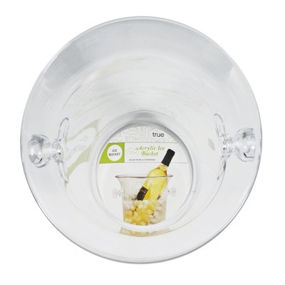 Clear Acrylic Ice Bucket with Handles, 3-Liter Capacity