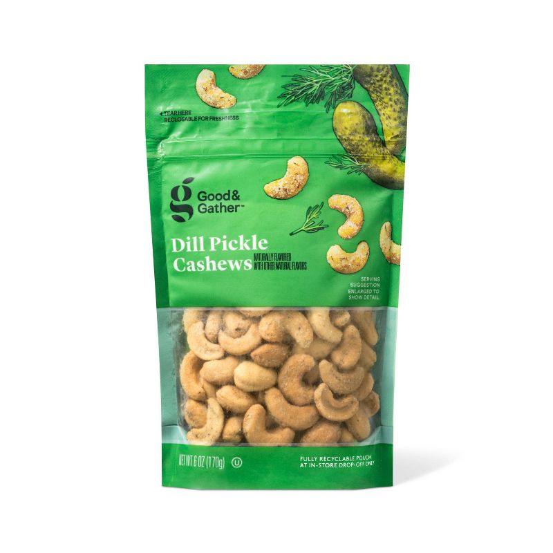Dill Pickle Cashews - 6oz - Good &#38; Gather&#8482;, 1 of 11