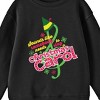 Elf Sounds Like Somebody Needs to Sing a Christmas Carol Youth Black Crew Neck Sweatshirt - 2 of 2