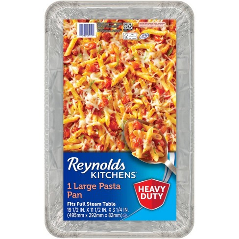 Reynolds Disposable Lasagna Pan with Carrier & Lid (Non-Stick, 14x10 inch,  1 Count) 