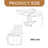 Retro 5-piece Dining Set Extendable Round Table and 4 Chairs for Kitchen Dining Room - Leovsnove - 3 of 4