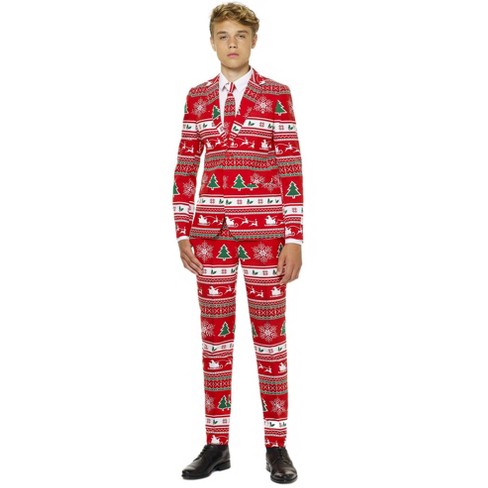 Opposuits Teen Boys Christmas Suit - Winter Wonderland - Red : Target