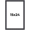 PosterPalooza | Linear Black Picture Frame - UV Acrylic, Foam Board Backing, Hanging Hardware - 2 of 4