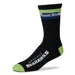 NFL Seattle Seahawks La Raya Adaptive Crew Socks - L