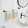 BWE Traditional 24 in. Wall Mounted Bathroom Accessories Towel Bar Space Saving and Easy to Install - 2 of 4
