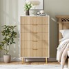5 Drawer Dresser for Bedroom, 48” Tall Dresser Chest of Drawers, Modern Wood Storage Dresser Organizer - 3 of 4