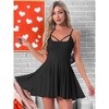 INSPIRE CHIC Women's Nightgown Ruffle Pleated Flowy Babydoll Chemise Camisole Mini Pajama Dress - 2 of 4