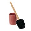 Evideco French Home Goods Stylish Toilet Brush and Holder Set with Natural Bamboo handle - 4 of 4
