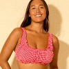 Women's Gingham Seersucker Ruffle Bralette Bikini Top - Wild Fable™ - 3 of 3
