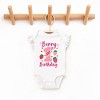 The Juniper Shop Berry 1st Birthday Flutter Sleeve Bodysuit - 3 of 4