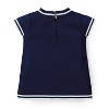 Hope & Henry Girls' Milano Tipped Short Sleeve Sweater, Infant - 4 of 4