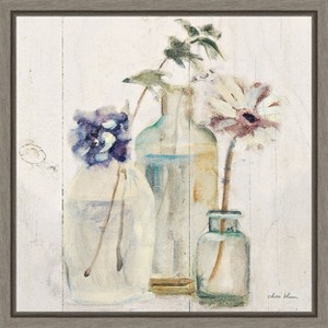 Amanti Art Blossoms on Birch III by Cheri Blum Canvas Wall Art Print Framed 16-in. x 16-in. - 1 of 4