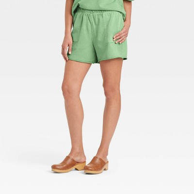 Women's High-Rise French Terry Pull-On Shorts - Universal Thread™ 