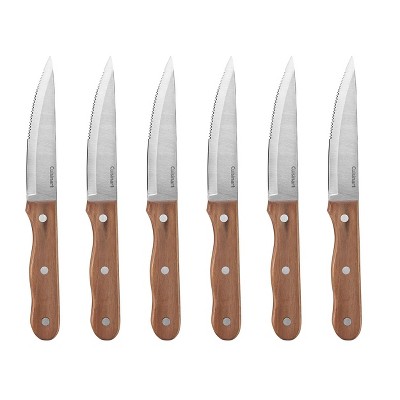 culterman Copper Steak Knives,Bronze Ultra-Sharp Stainless Steel Cutlery  Set,Dinner Knives 6-Piece Stainless Steel kitchen Serrated Best Steak Knife