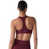 Future Planet Women's Nova Premium Performance Sport Athletic Active Yoga Workout Padded Sports Bra Removable Padding  Burgundy - 3 of 4