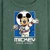 Women's - Disney - Retro Mickey Portrait Lightweight French Terry Wide Neck Long Sleeve Graphic Shirt - 2 of 4