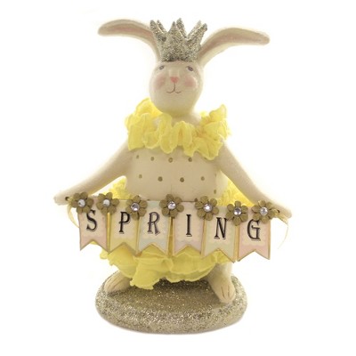 Easter 7.5" Petals Easter Bunny Spring Banner  -  Decorative Figurines