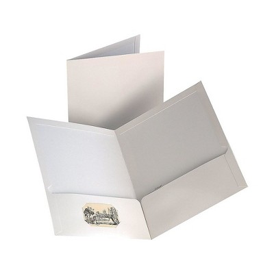 Staples 2-Pocket Laminated Folders White 10/Pack (13375-CC)