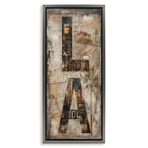 Stupell Industries Los Angeles Montage Collage, 15" x 31" - 1 of 4