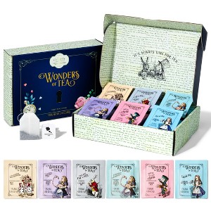 Alice's Adventures in Wonderland, Wonder of Tea Gift Set, includes 6 Flavors of Tea with Book Quotes and Illustrations, Set of 90 - 1 of 4