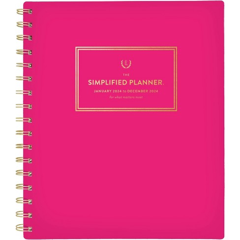 2024 Weekly Planner | Personalized Planner | 2024-2025 Calendar | Agenda |  Add Monthly Tabs | Student Planner | Navy Pink Gold Floral