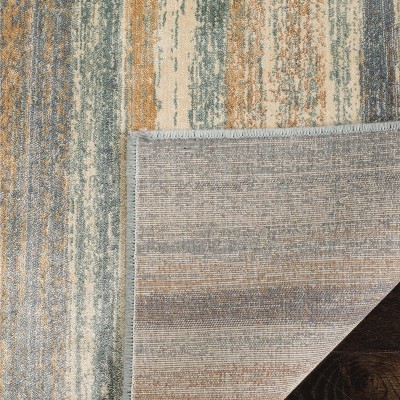 Elysian Light Blue Hand-Knotted Wool & Silk 9' x 12' Area Rug