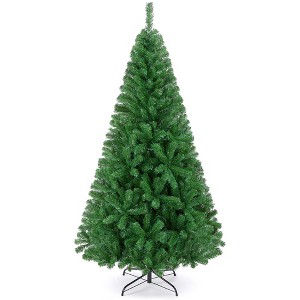 Yaheetech 6Ft/7.5Ft Artificial Christmas Tree with Stand & PVC Tips Lifelike Tree, Green - 1 of 4