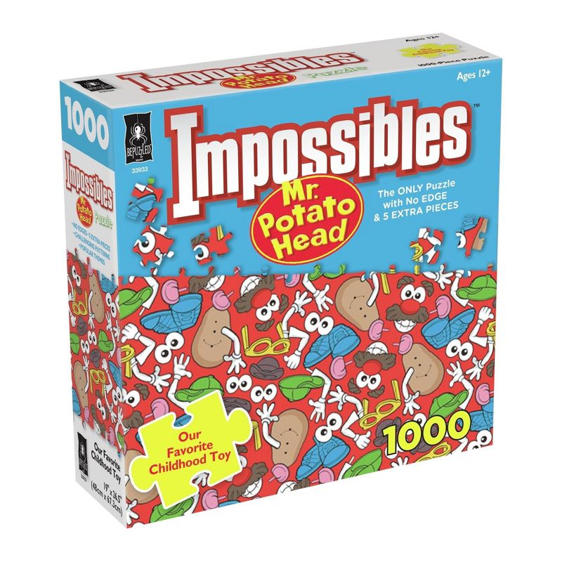 University Games Mr. Potato Head Impossibles 1000 Piece Jigsaw Puzzle | No Edge | 5 Extra Pieces, 1 of 2