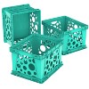 Storex Large File Crate  17.25" x 14.25" x 10.5" Teal (STX61670U03C) - 3 of 3