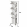 SKRAN 4-layer Laundry Hamper Sorter,Laundry Storage Organizer with Wheels,Easy to move,Removable Rolling Laundry Baskets,Stylish and Practical - 2 of 4