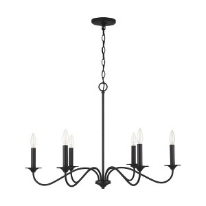 Capital Lighting Vincent 6 - Light Chandelier in  Black Iron - 1 of 4