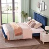 HYLEORY King Bed Frame, Upholstered Platform Bed Frame with Headboard for Kids Teens Adults, No Box Spring Needed - 2 of 4