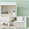 Dcolora  68" Tall Bathroom Storage Cabinet,Narrow Fluted Tower Cabinet with Door and Shelves - 4 of 4
