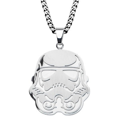 Men's Star Wars Stormtrooper Stainless Steel Stainless Steel Pendant (22")