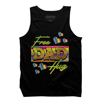 Adult Design By Humans Father's Day Free Dad Hugs Pride Hearts By daddy1993 Tank Top
