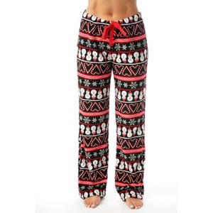 Just Love Womens  Print Plush Fleece Pajama Pants - 1 of 3