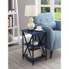 HomeStock Belmont Three Tier End Table with Sleek Metal Frame, Open Shelves and Ample Storage for Display or Everyday Essentials - 3 of 4