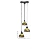 Toltec Lighting Europa 3 - Light Pendant in  Matte Black with 7'' Roman Jewel Art Glass Shade - 2 of 2